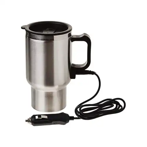 Egonex Heated Travel Mug Modaba-111 (araç & Oto) (çelik Bardak) Kettle Su Isıtıcısı (12v) (çakmaklık Fişli) (420ml)